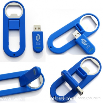 Plastic bottle opener usb stick